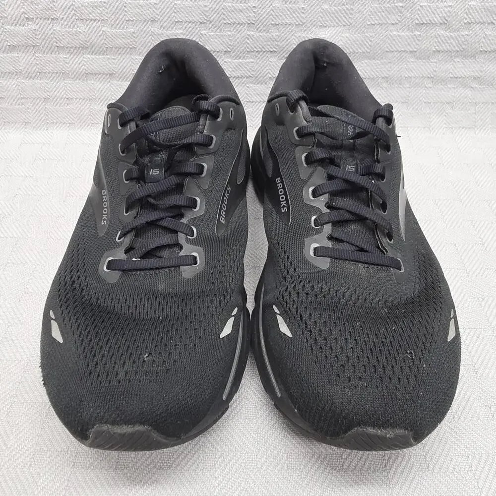 Brooks Ghost 15 Mens Size 11 Black Extra Wide 4E Running Shoe 1103934E020